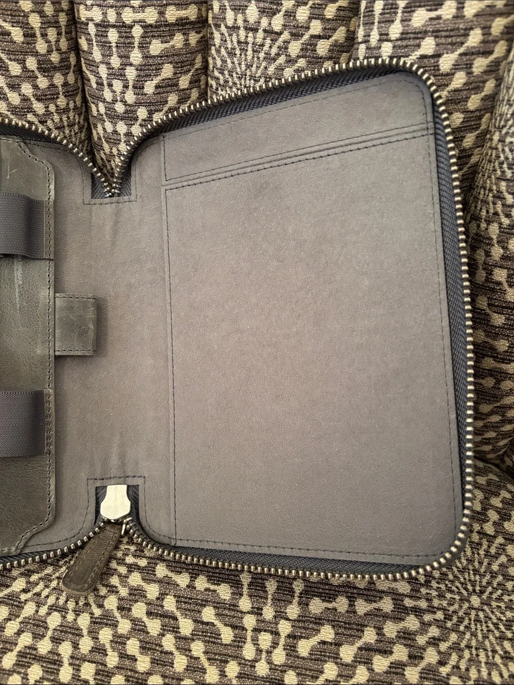 Galen Leather Co. B6 Crazy Horse Smoky Grey Leather Planner Notebook Cover